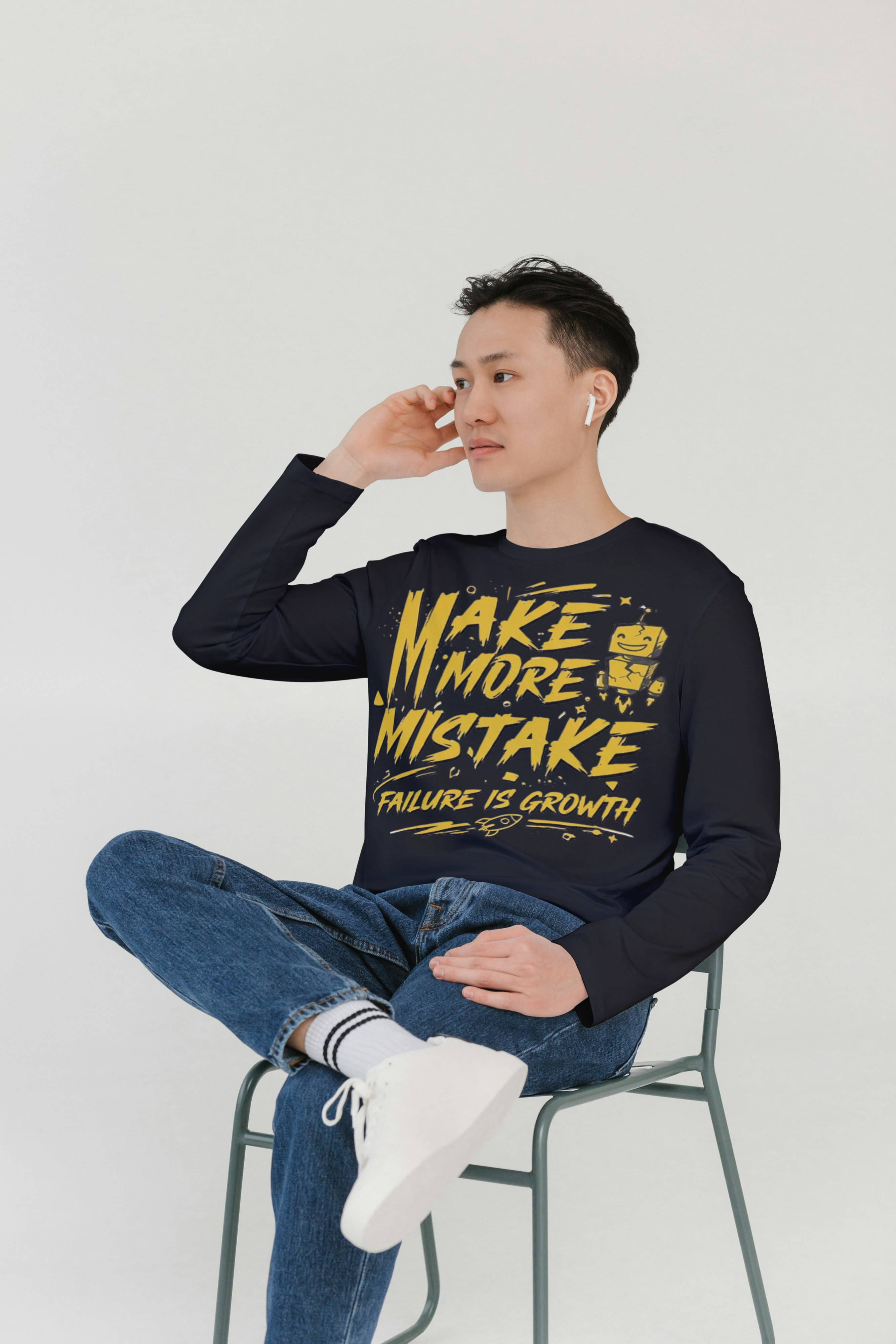 Make More Mistakes Graphic T-Shirt | Motivational Streetwear Tee