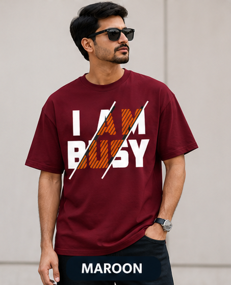 I AM BUSY Graphic T-Shirt | Modern Hustle Streetwear Tee
