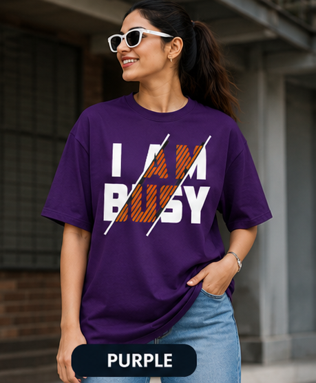 I AM BUSY Graphic T-Shirt | Modern Hustle Streetwear Tee