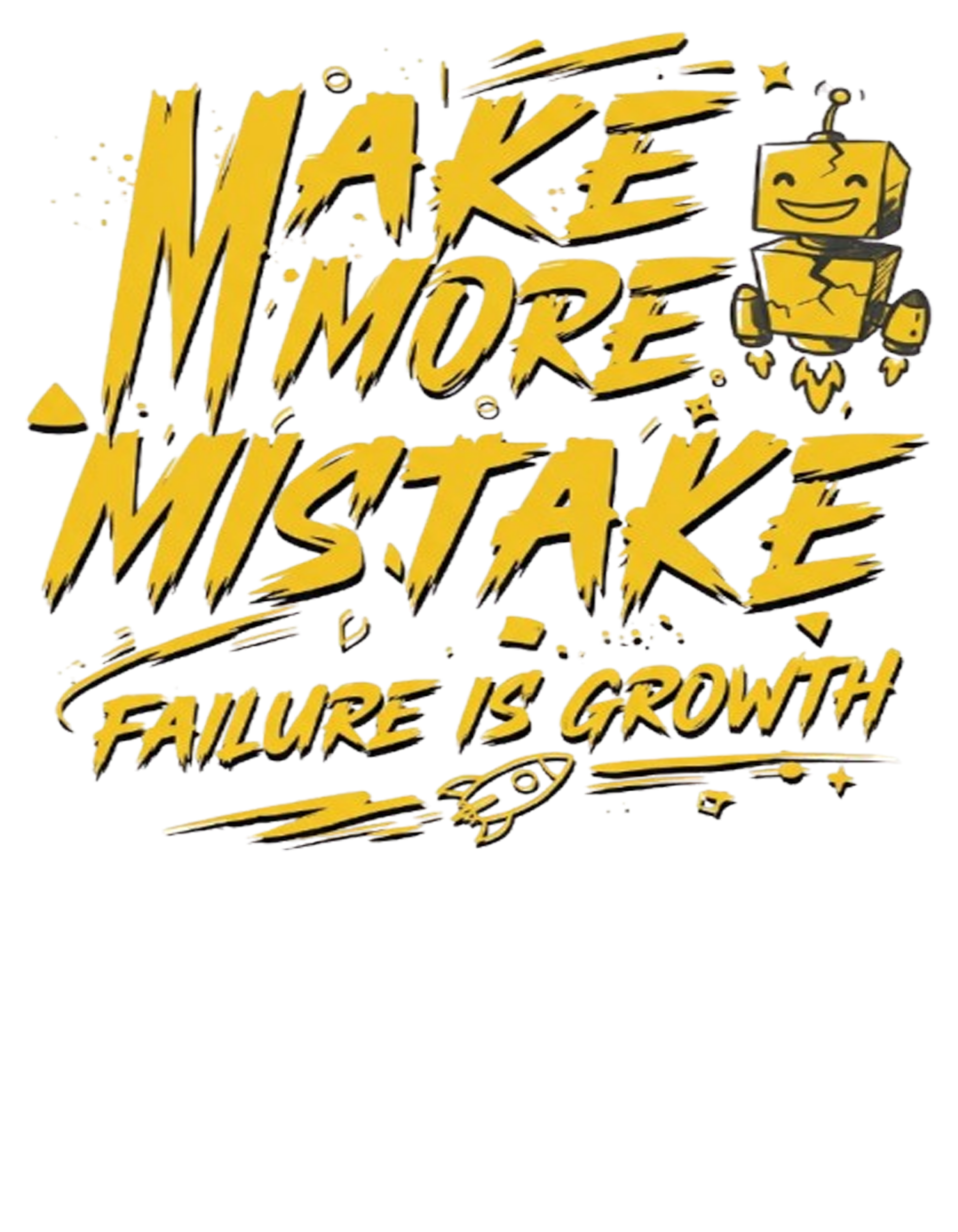 Make More Mistakes Graphic T-Shirt | Motivational Streetwear Tee