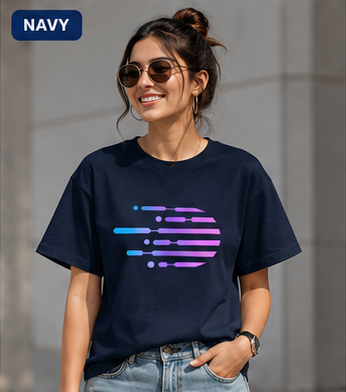 Futuristic Tech Graphic T-Shirt | Neon Cyber Aesthetic Tee