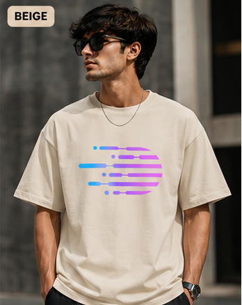 Futuristic Tech Graphic T-Shirt | Neon Cyber Aesthetic Tee