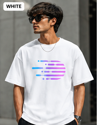 Futuristic Tech Graphic T-Shirt | Neon Cyber Aesthetic Tee
